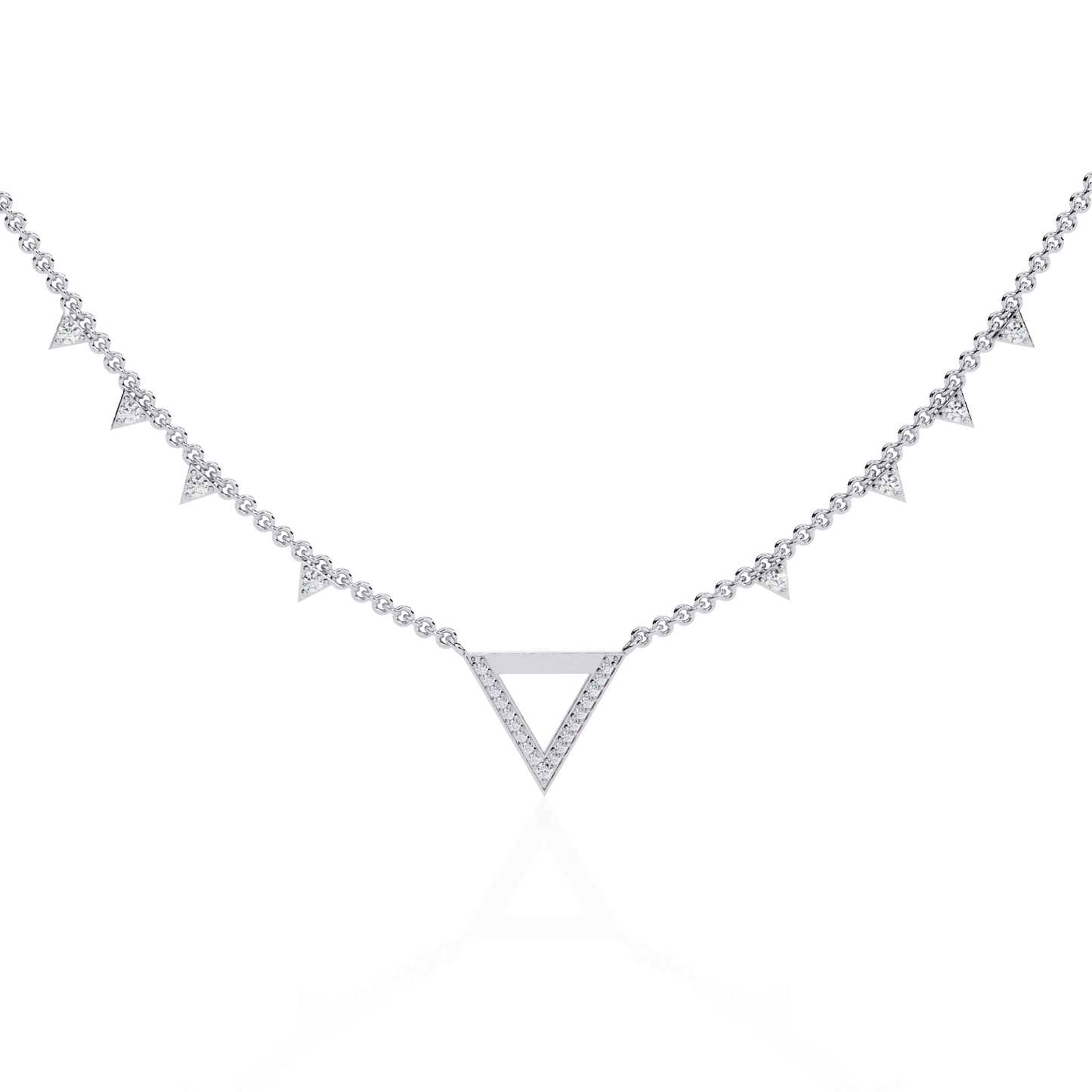 Triangles Triumph Diamond Necklace