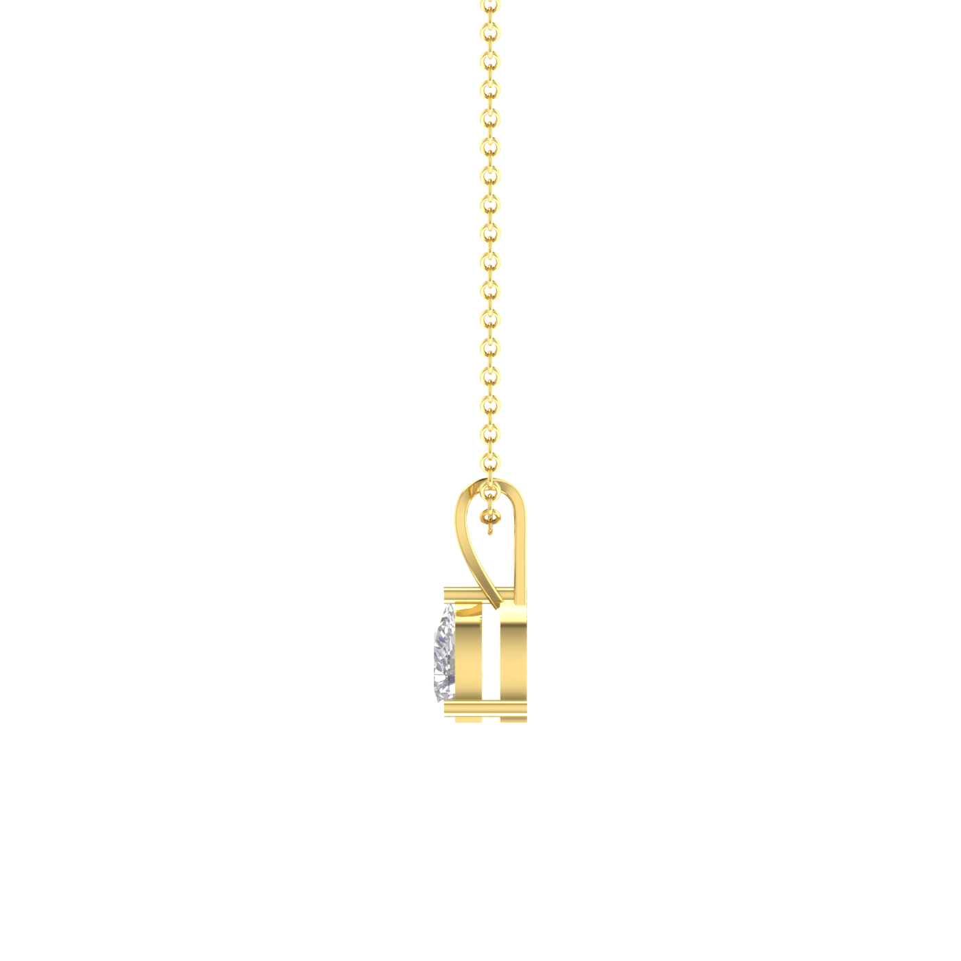 0.5 Carat Pear Shaped Everyday Solitaire Pendant Set