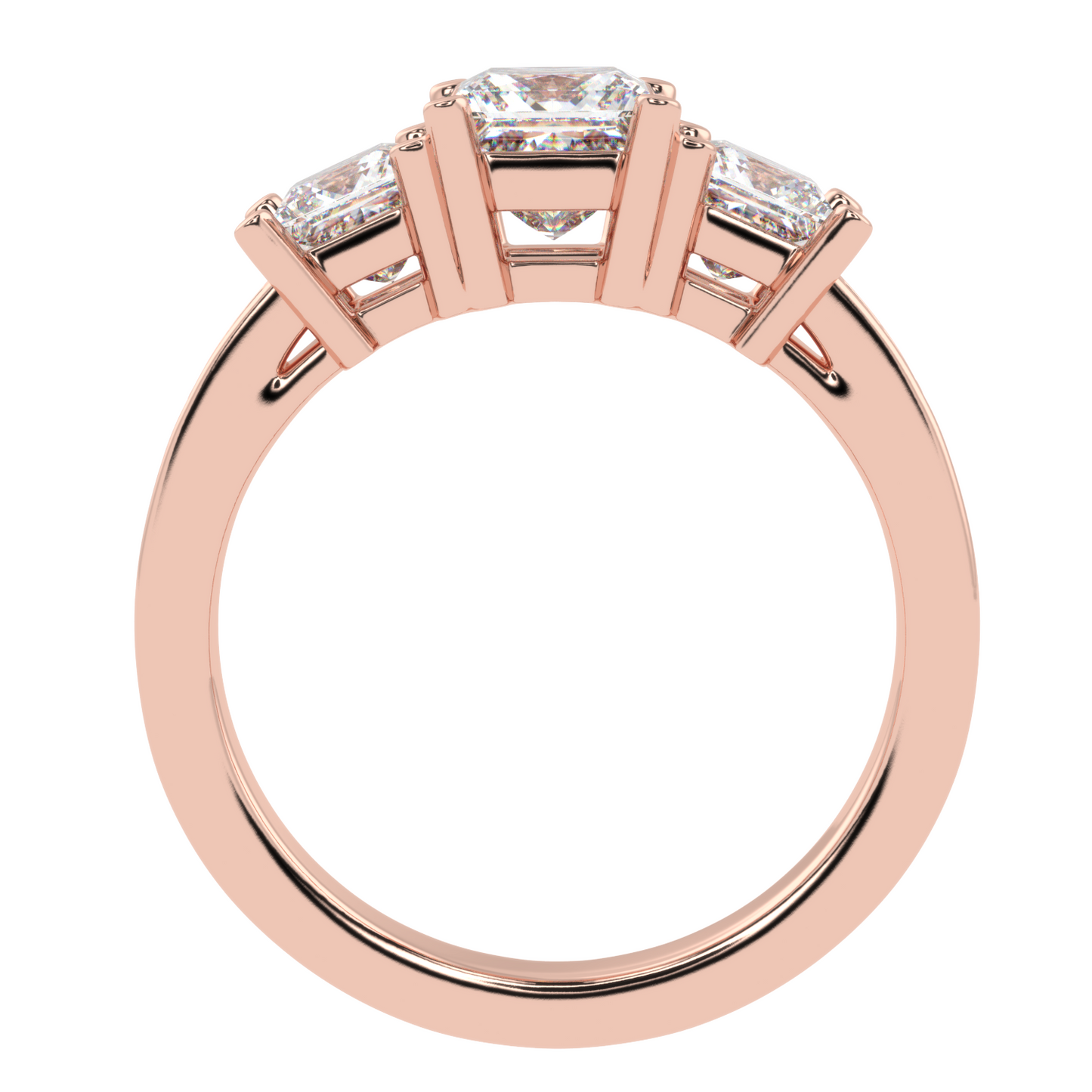 Trio of Royals Solitaire Ring