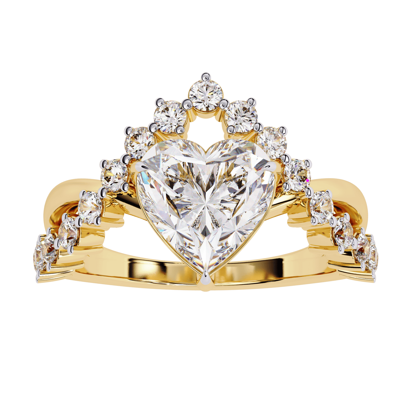 Love Heart 2.11 Carat Solitaire Wedding Ring