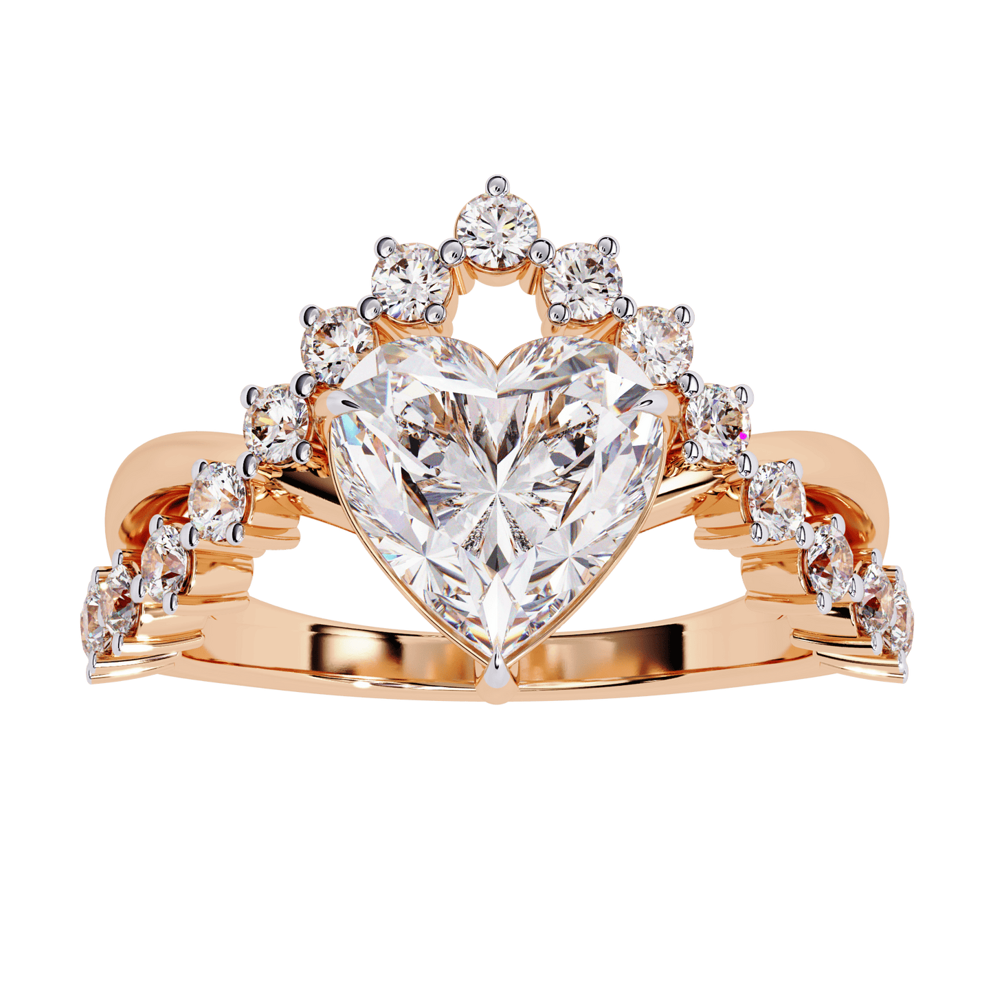 Love Heart 2.11 Carat Solitaire Wedding Ring