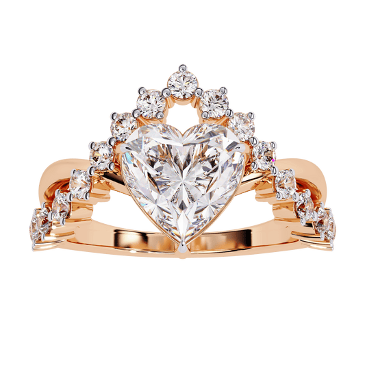 Love Heart 2.11 Carat Solitaire Wedding Ring