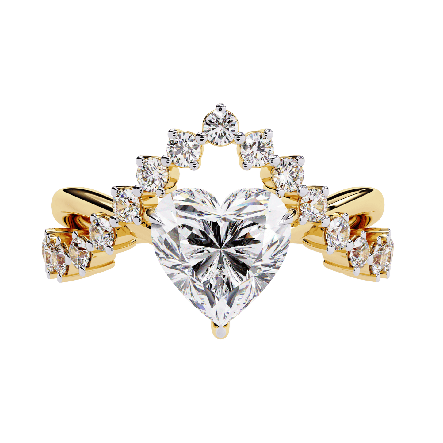 Love Heart 2.11 Carat Solitaire Wedding Ring