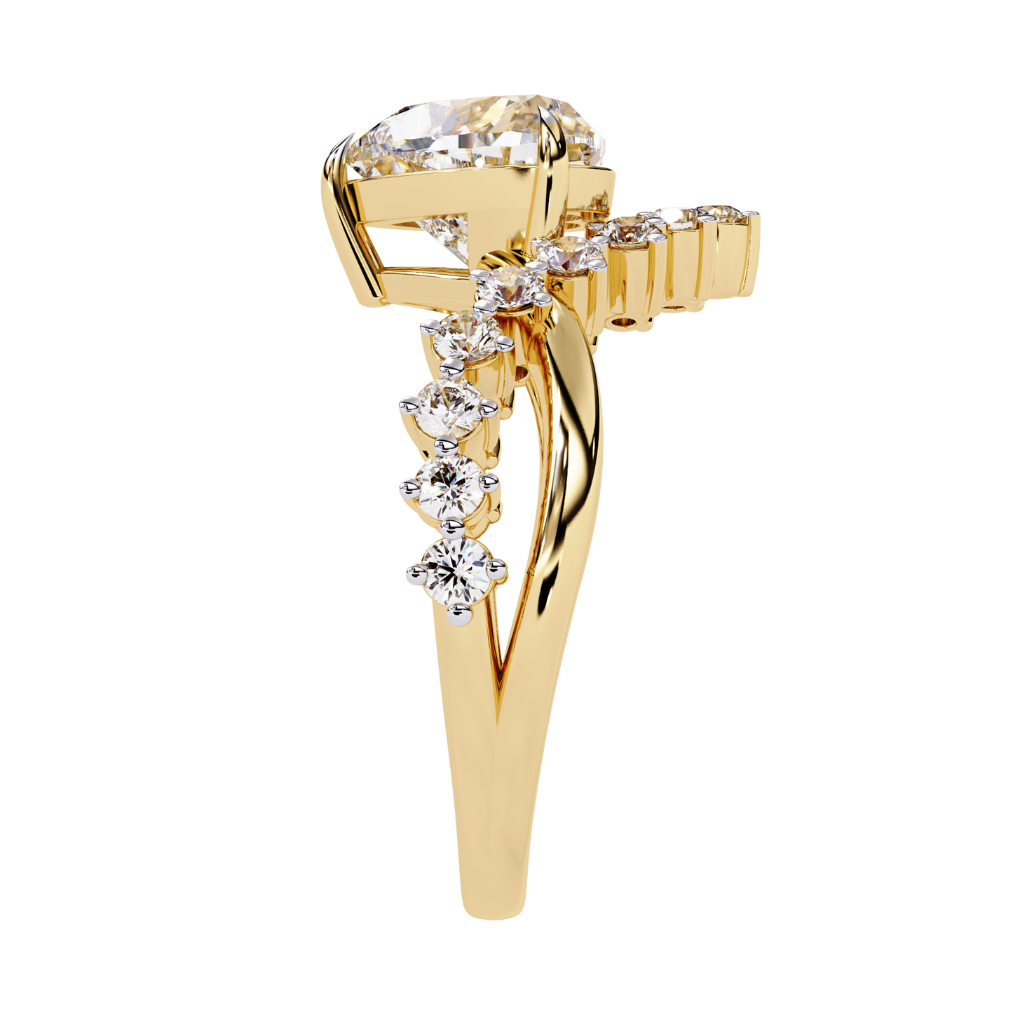 Love Heart 2.11 Carat Solitaire Wedding Ring