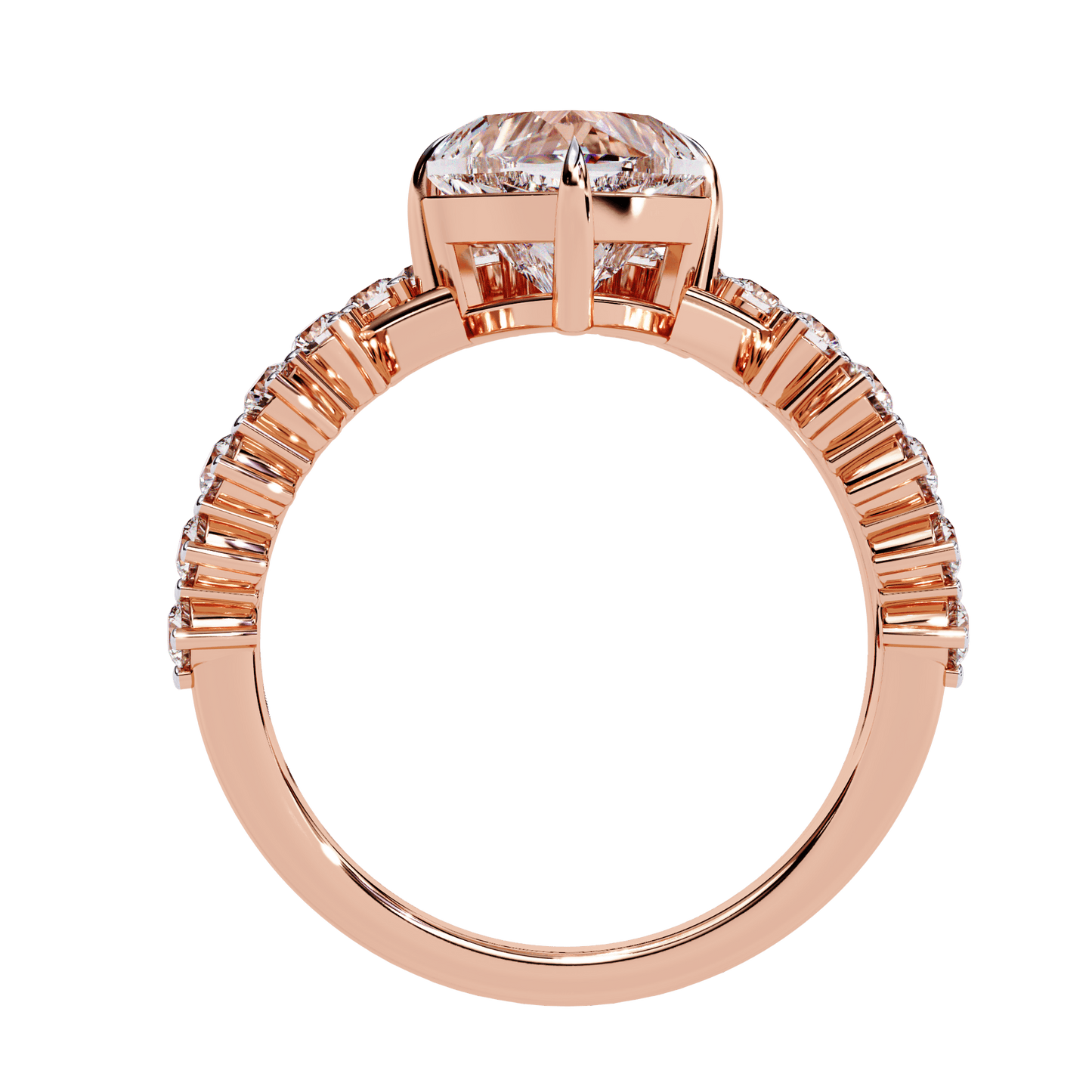 Love Heart 2.11 Carat Solitaire Wedding Ring
