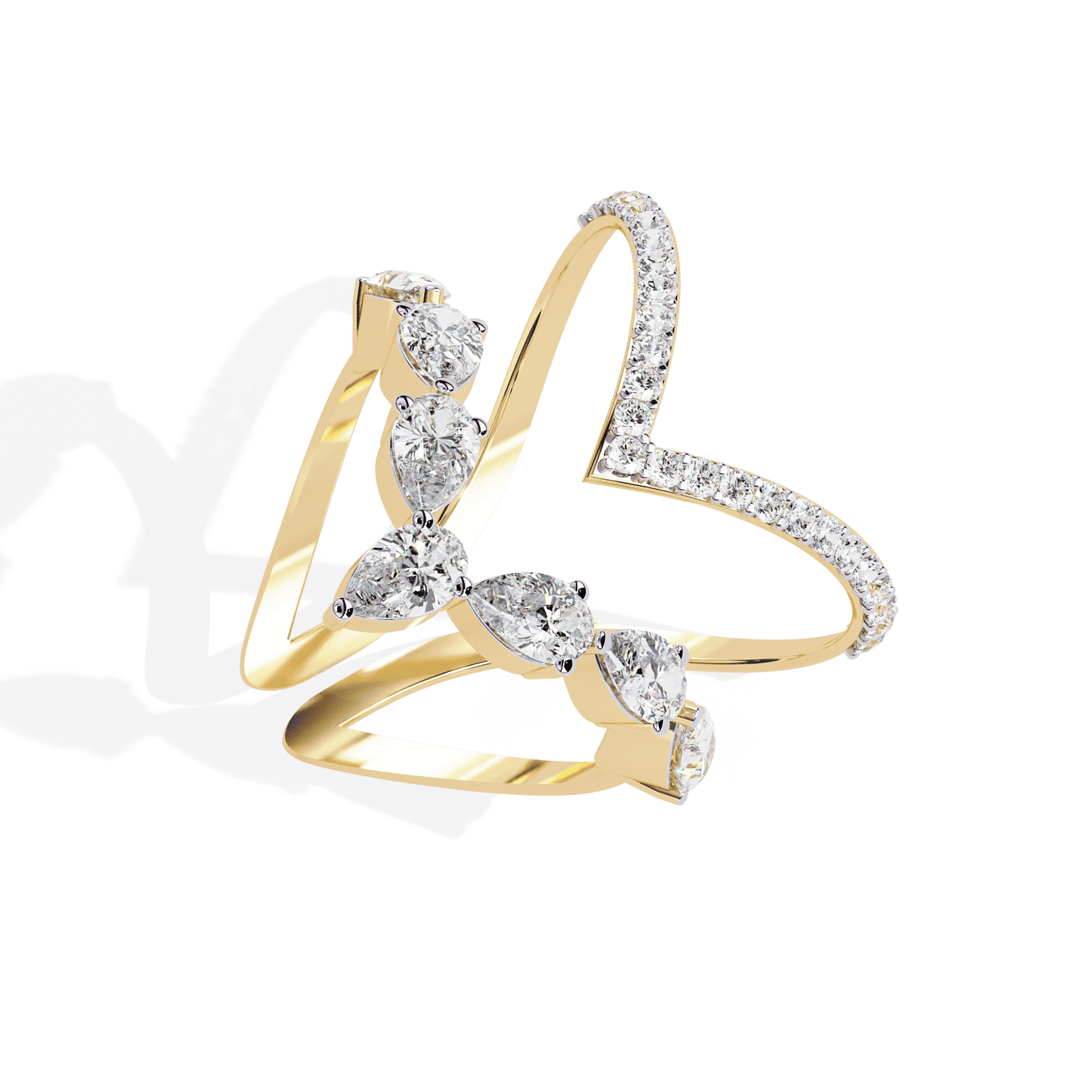 Delicate Dual Diamond Ring