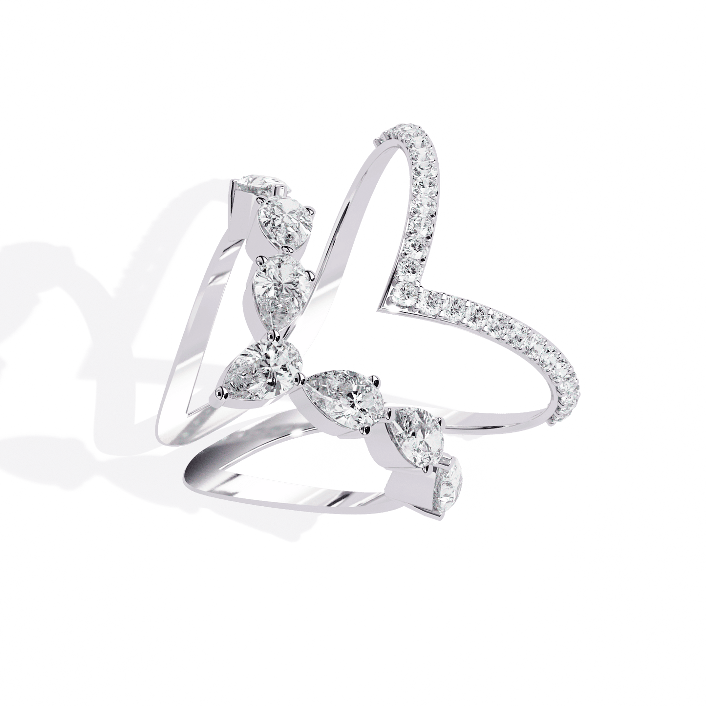 Delicate Dual Diamond Ring