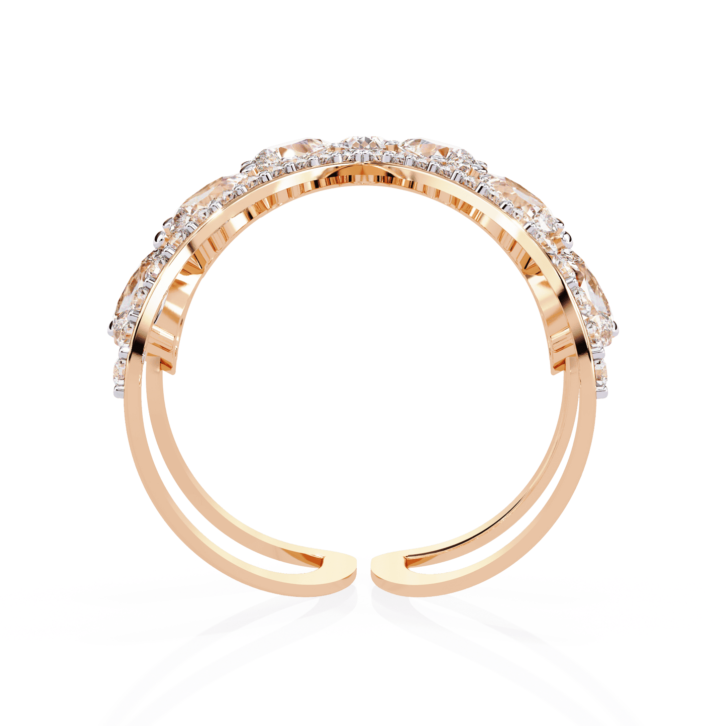 Delicate Dual Diamond Ring