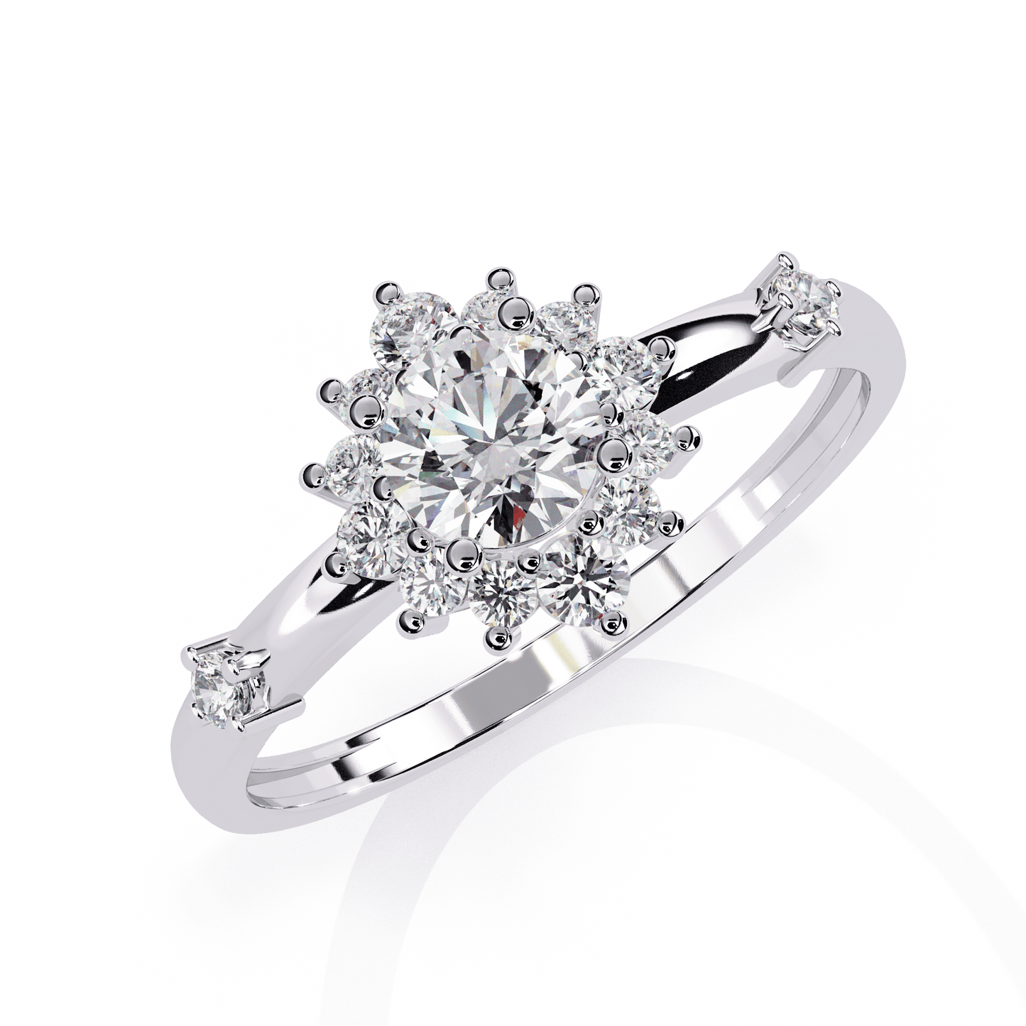 Full Bloom Diamond Ring