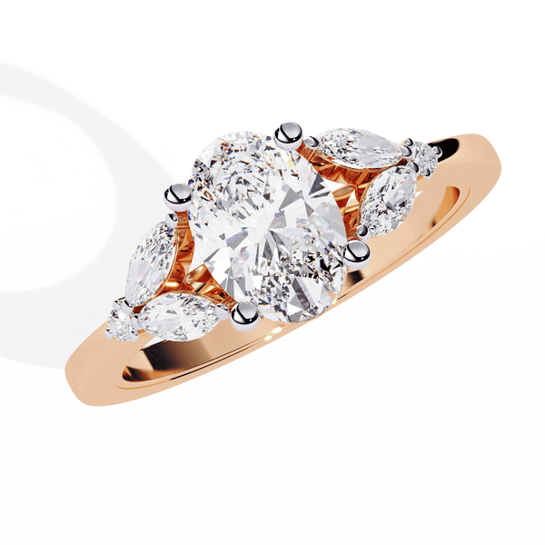 Ivy Glow Oval 1.06 Carat Solitaire Ring