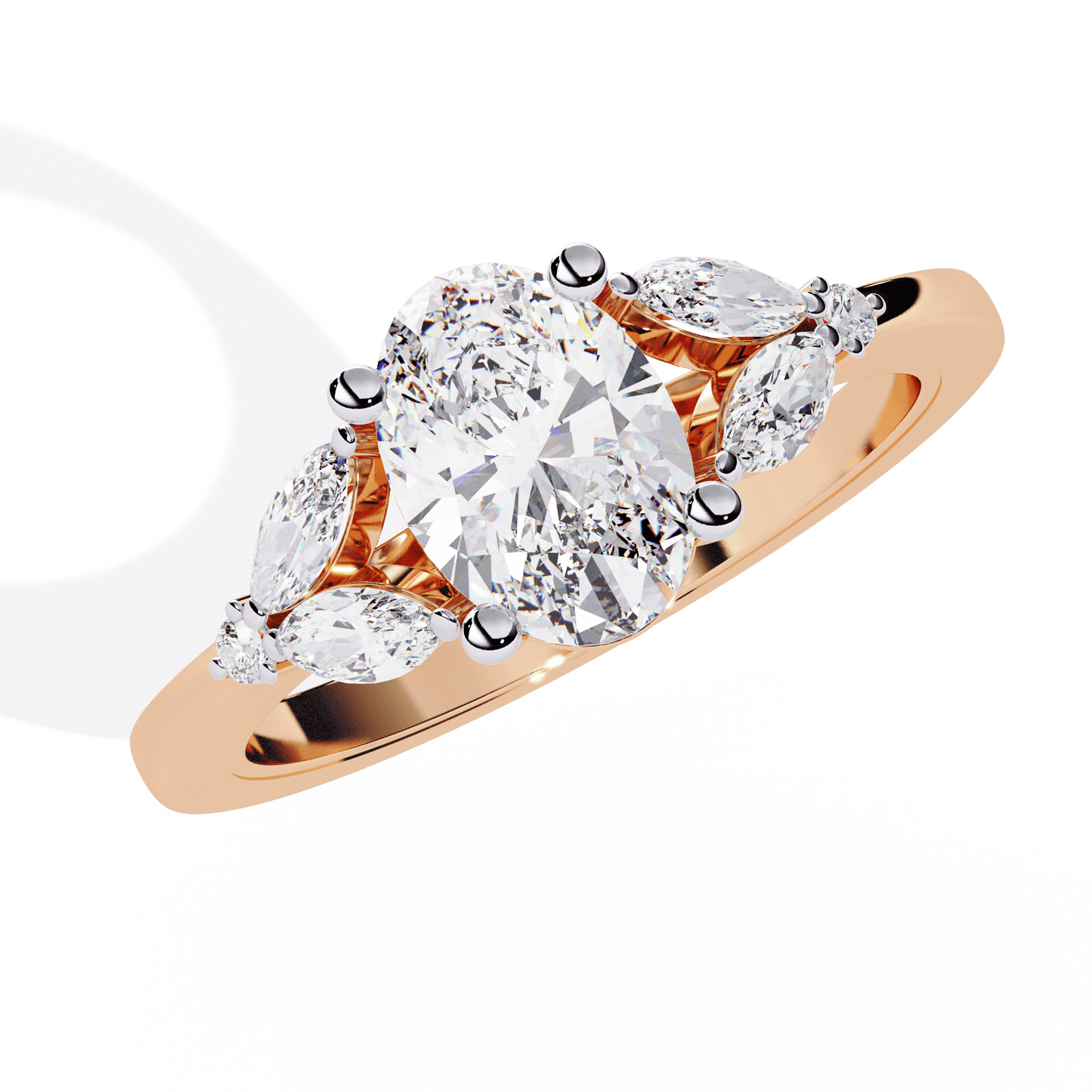 Ivy Glow Oval 1.06 Carat Solitaire Ring