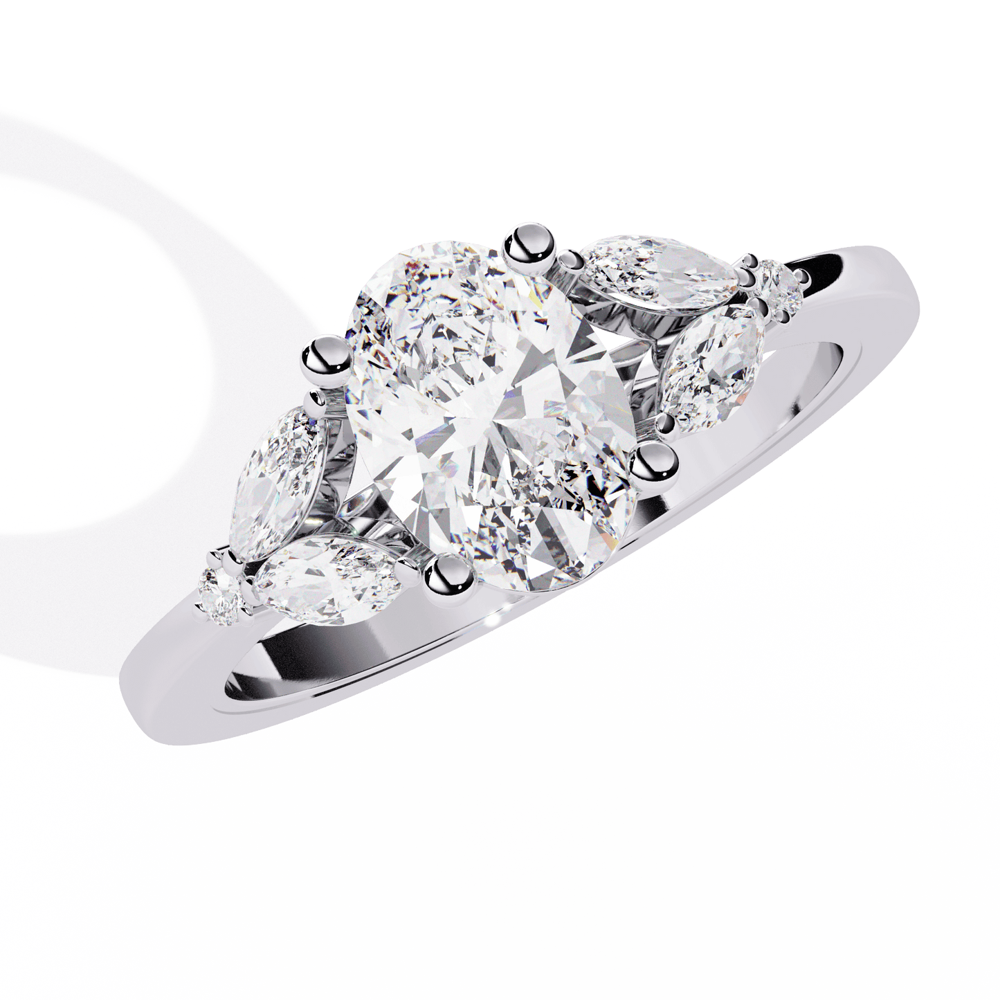 Ivy Glow Oval 1.06 Carat Solitaire Ring
