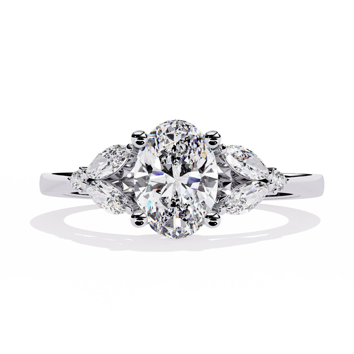 Ivy Glow Oval 1.06 Carat Solitaire Ring