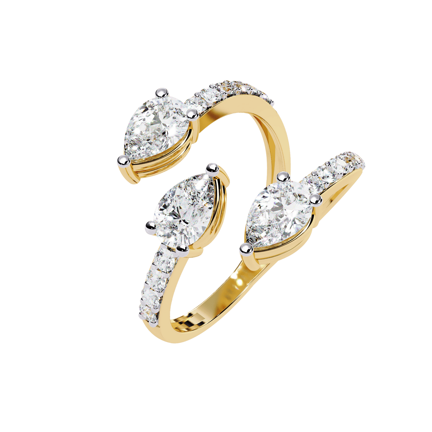 Dazzle Drops Diamond Ring