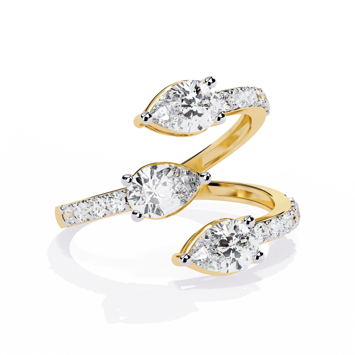 Dazzle Drops Diamond Ring