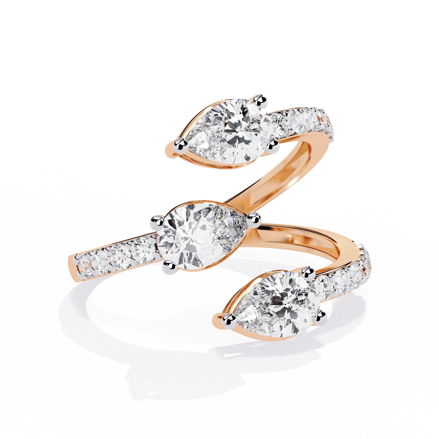 Dazzle Drops Diamond Ring