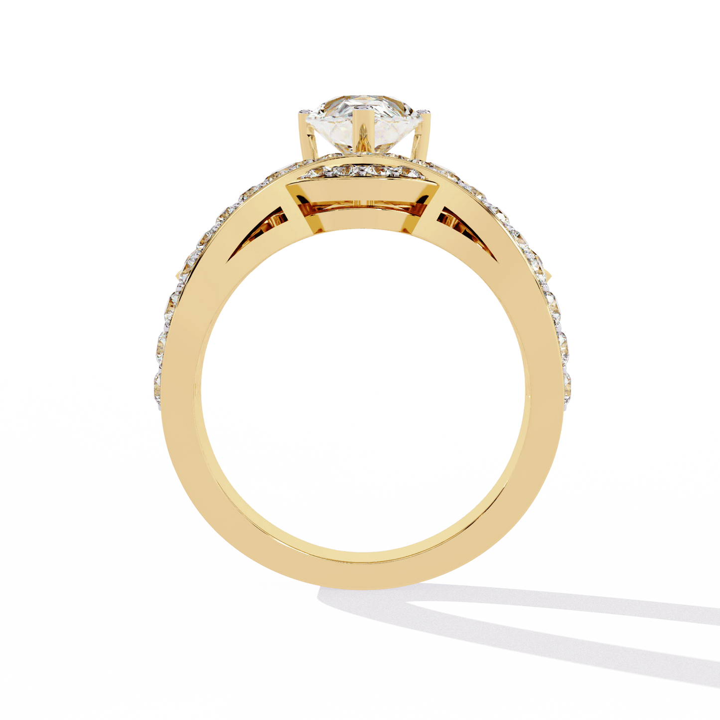 Crown Glory Pear 1.64 Carat Pear Solitaire Ring