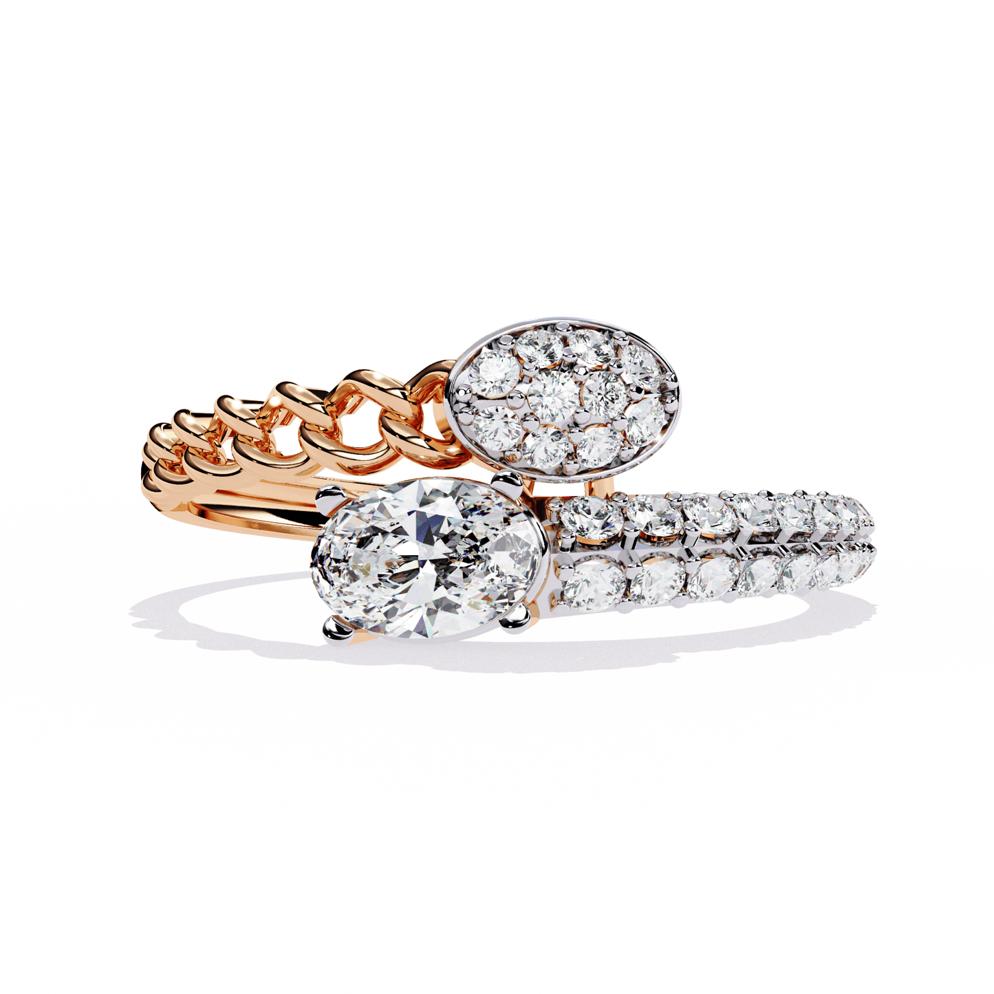 Serpentine Diamond Ring