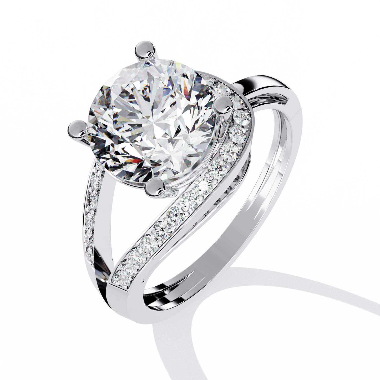 Diva 2.73 Carat Round Solitaire Ring