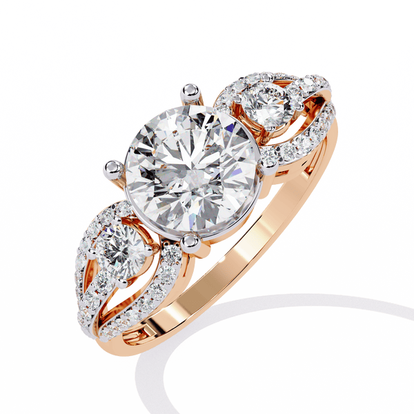 Three Stone Enchanting Engagement Ring