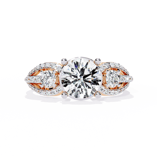 Three Stone Enchanting Engagement Ring