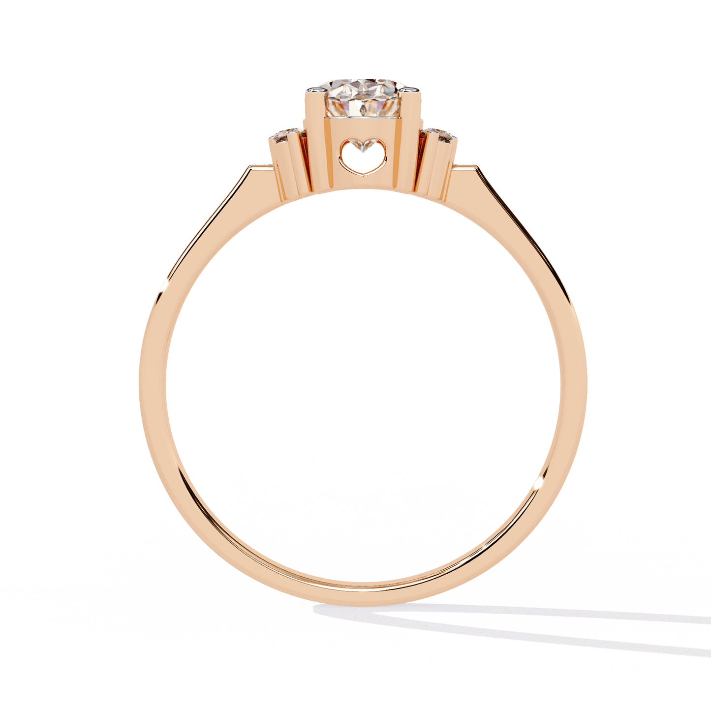 Wild Rose Oval Solitaire Ring