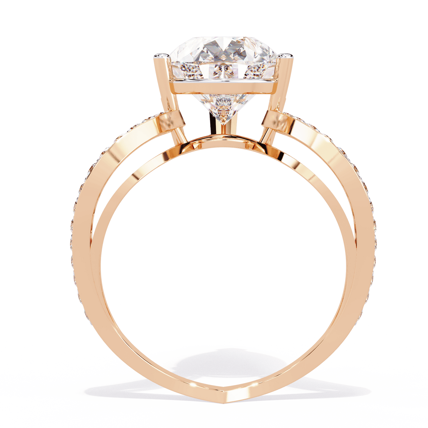 Iconic 4.77 Carat Pear Solitaire Ring