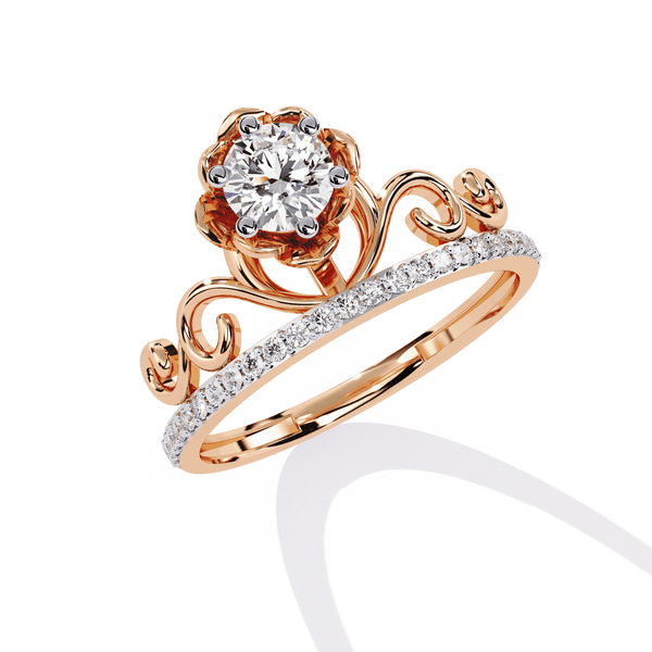 Rose Tiara Diamond Ring
