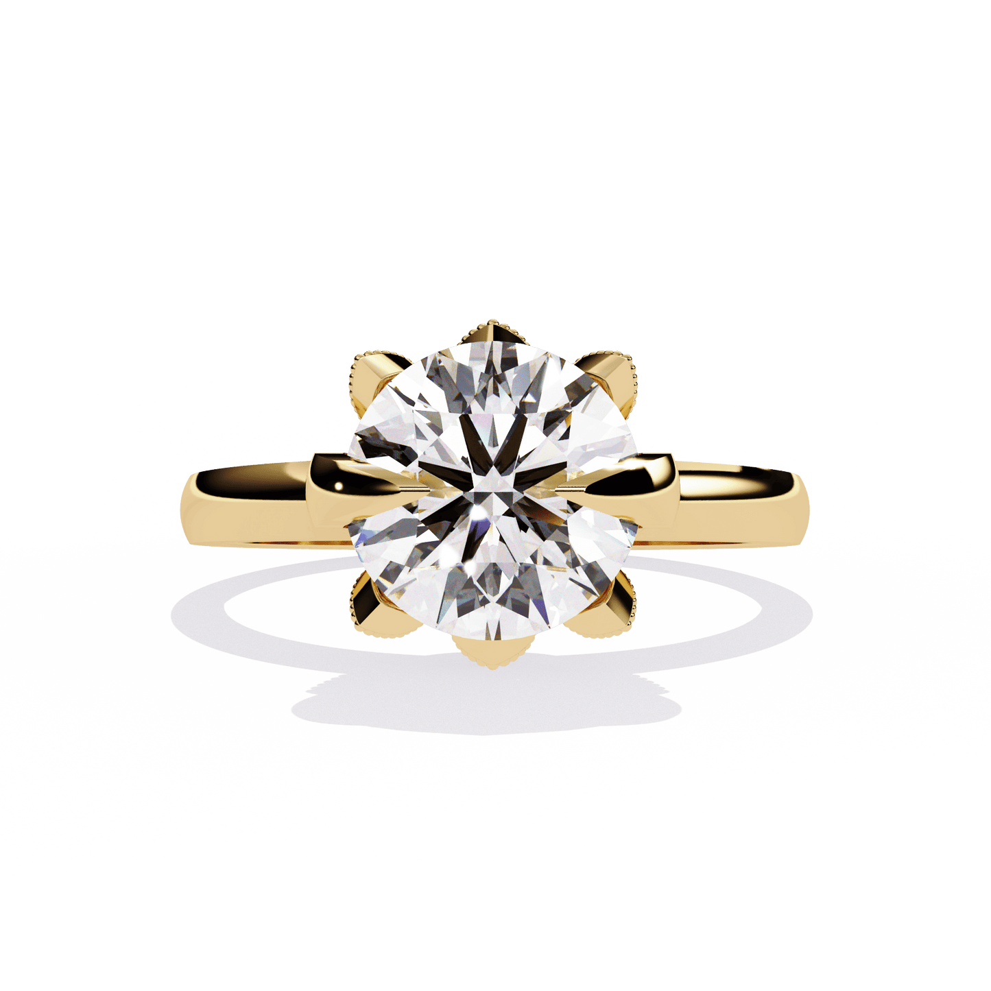 Pure Love 3.05 Carat Round Solitaire Ring