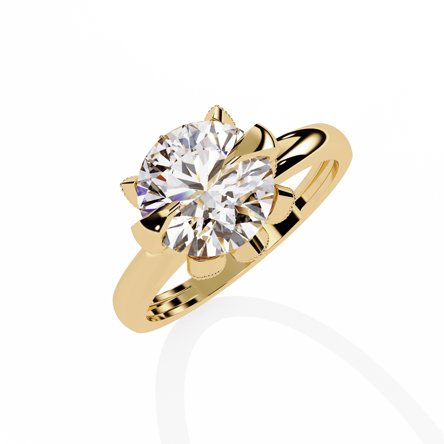 Pure Love 3.05 Carat Round Solitaire Ring