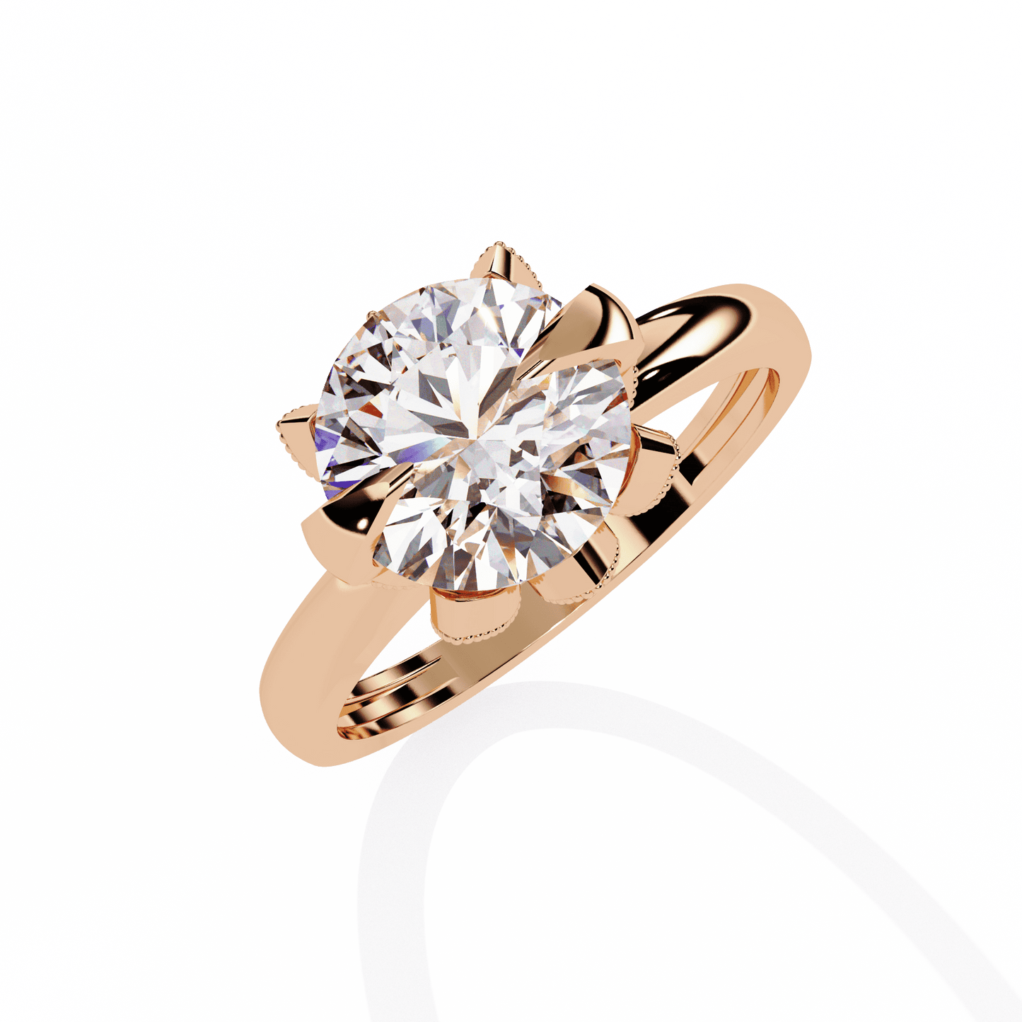 Pure Love 3.05 Carat Round Solitaire Ring