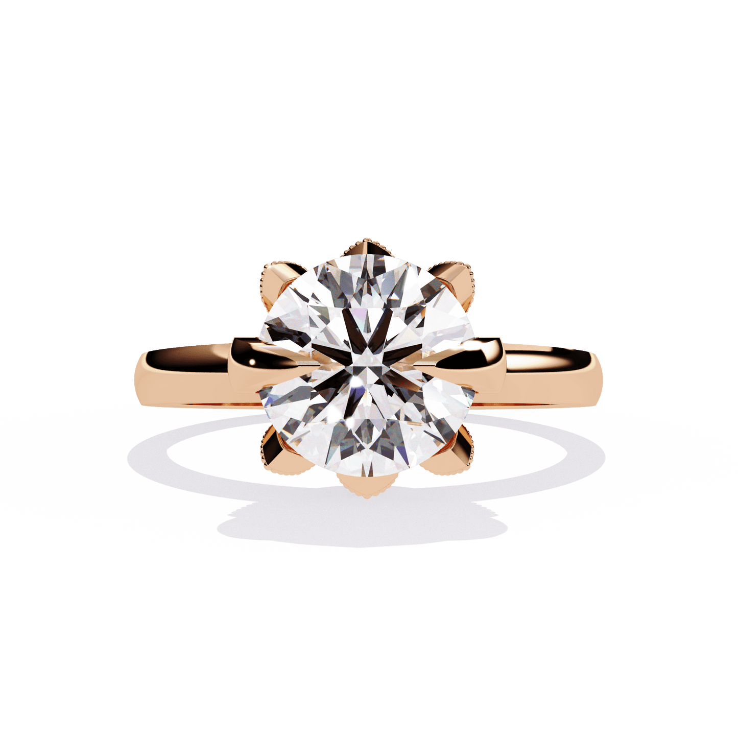Pure Love 3.05 Carat Round Solitaire Ring