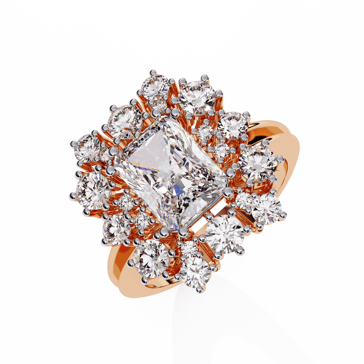 3.03 Carat Supreme Radiant Solitaire Ring