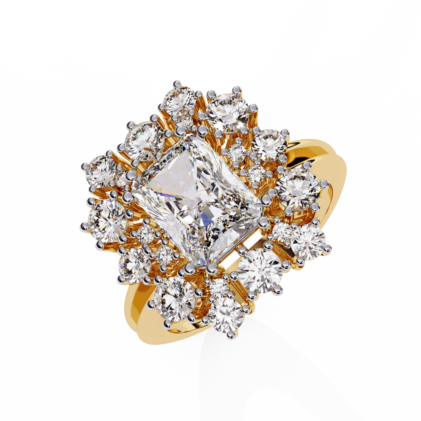 3.03 Carat Supreme Radiant Solitaire Ring