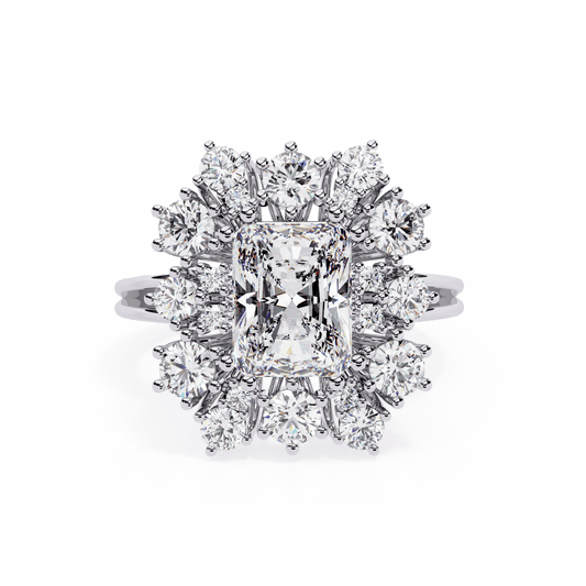 3.03 Carat Supreme Radiant Solitaire Ring