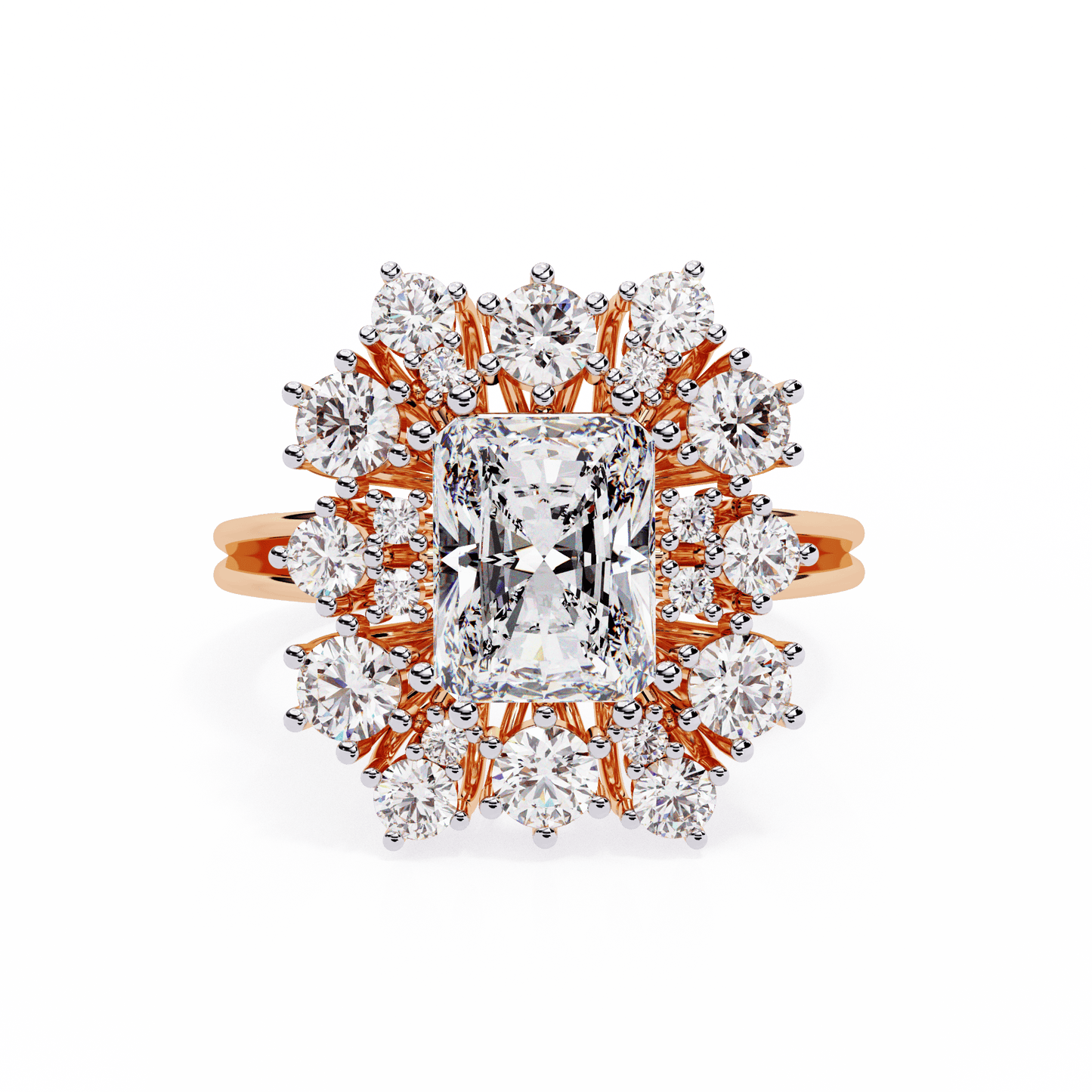 3.03 Carat Supreme Radiant Solitaire Ring