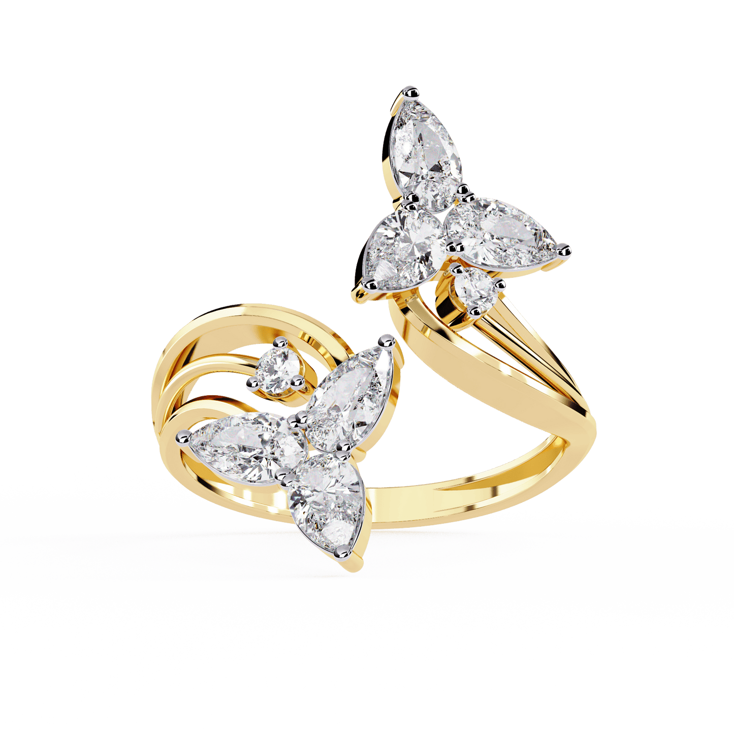 Tri Stars Diamond Ring