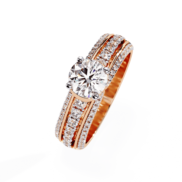 Pure Grace Round Solitaire Engagement Ring