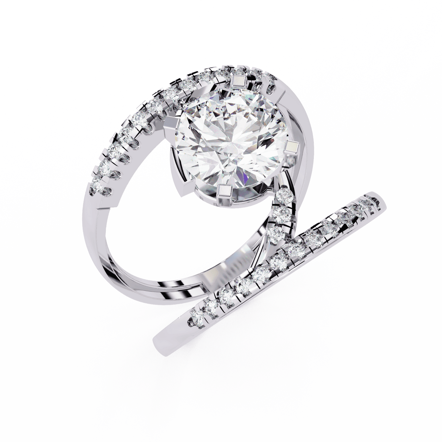 2.12 Round Centre Solitaire Ring