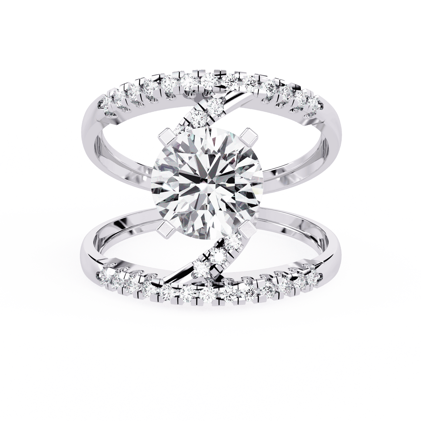 2.12 Round Centre Solitaire Ring