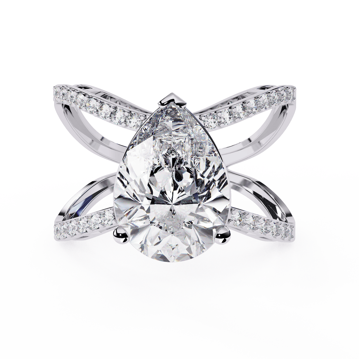 Light Weight Daily Wear Diamond Halo ring