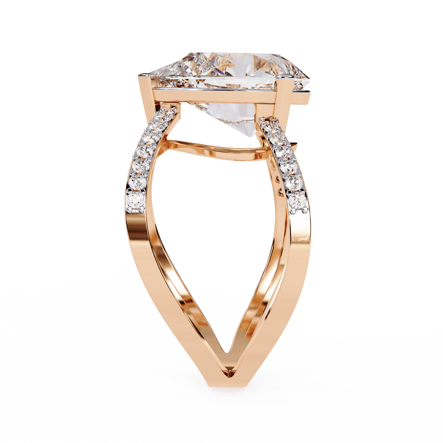 Light Weight Daily Wear Diamond Halo ring