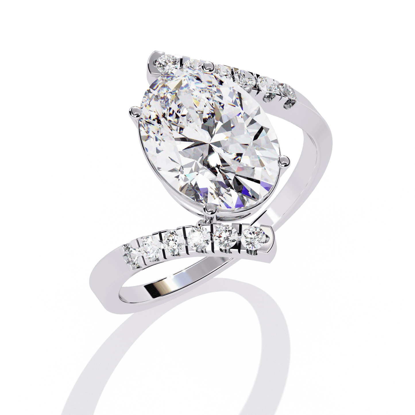 Oval and Bold 2.22 Carat solitaire Ring