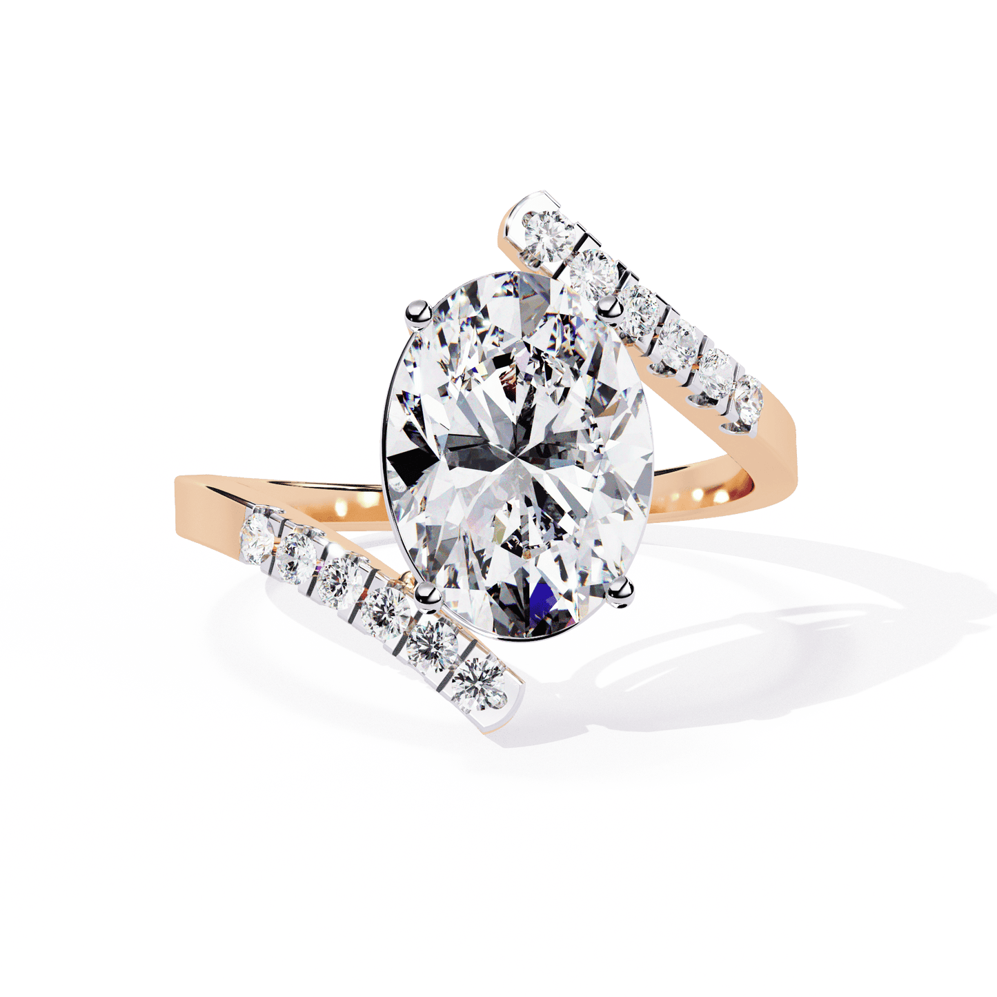 Oval and Bold 2.22 Carat solitaire Ring