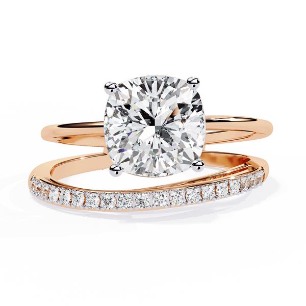 Luxe 2.28 Cushion Cut Solitaire Ring