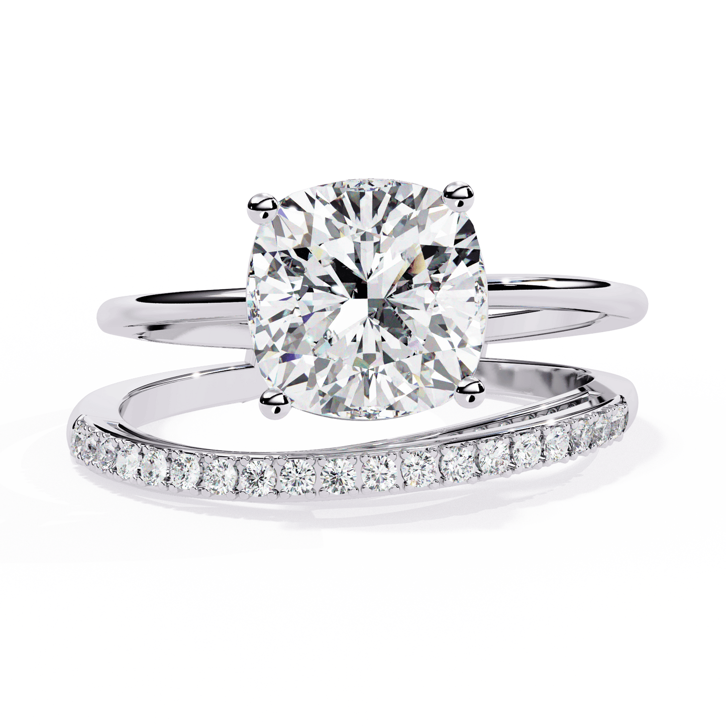 Luxe 2.28 Cushion Cut Solitaire Ring