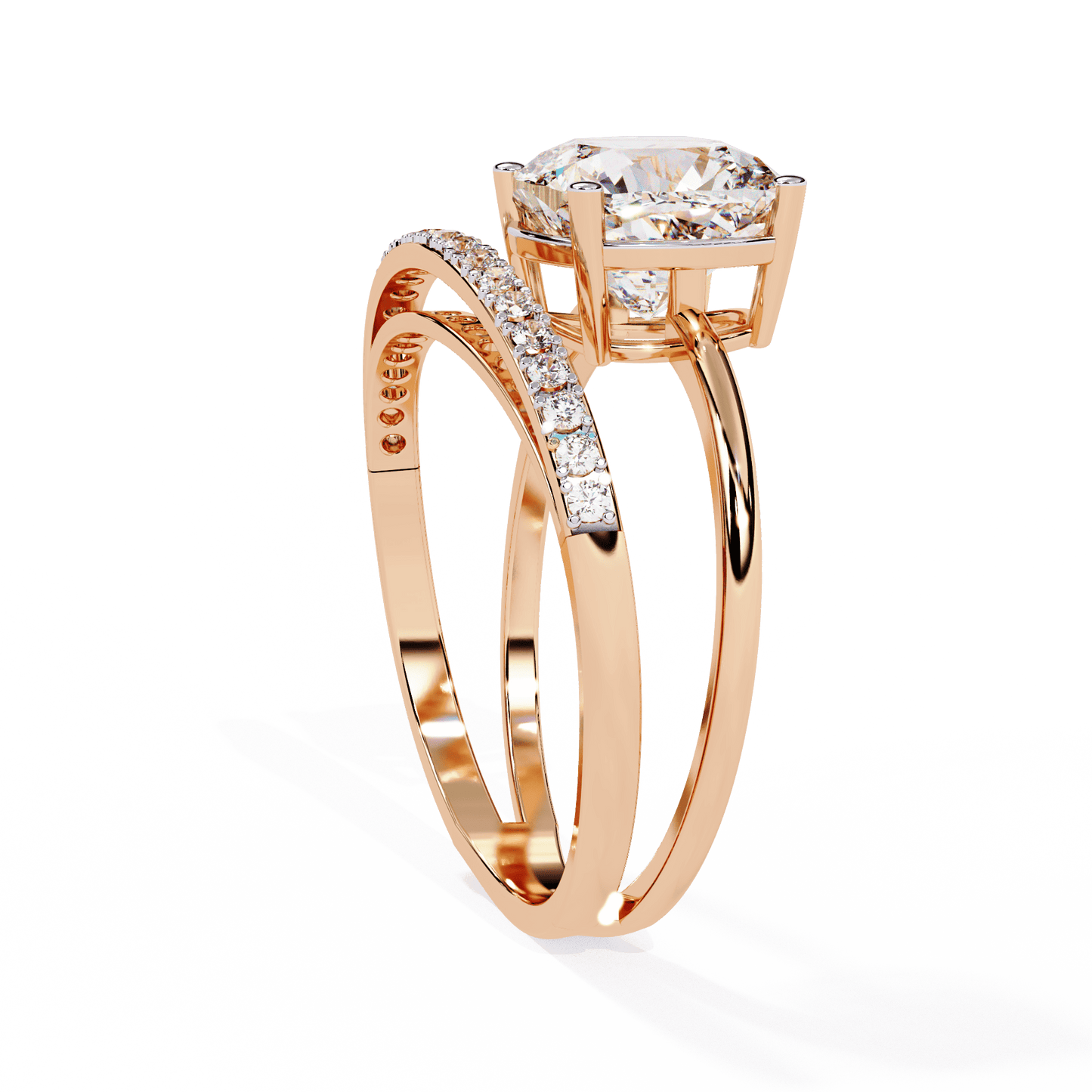 Luxe 2.28 Cushion Cut Solitaire Ring