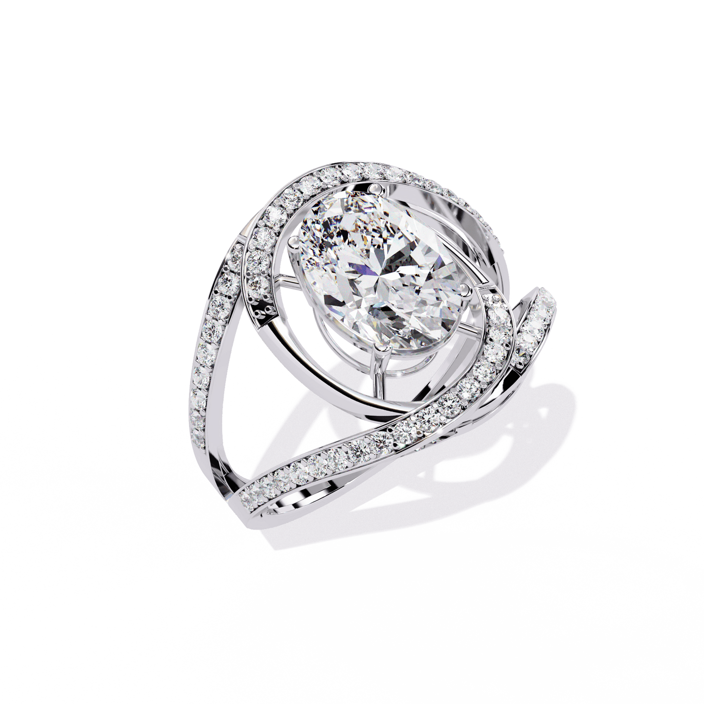 Bold and Beuatiful 7.35 Carat Oval Solitaire Ring
