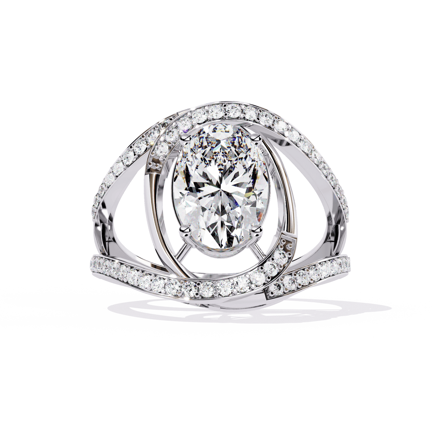 Bold and Beuatiful 7.35 Carat Oval Solitaire Ring
