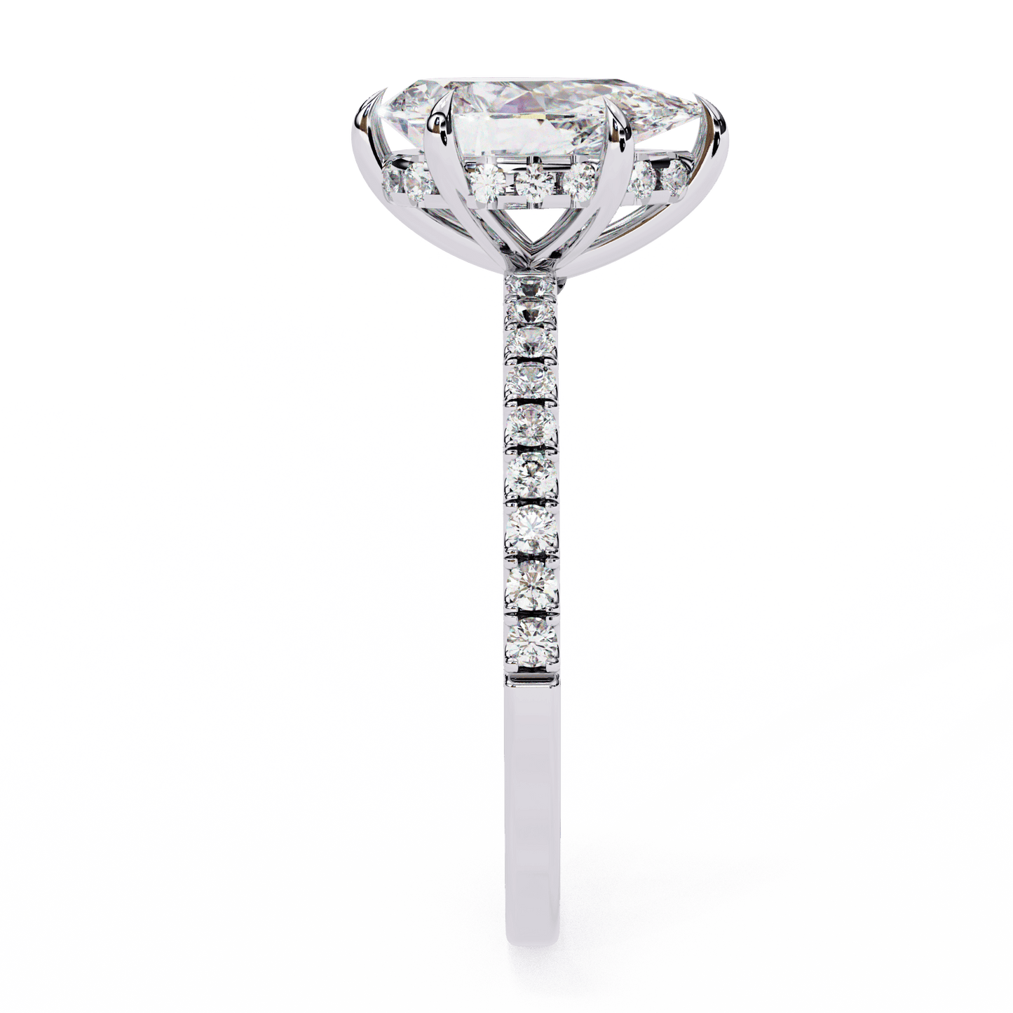 Love Drop Pear shaped 1.81 Carat Solitaire Ring